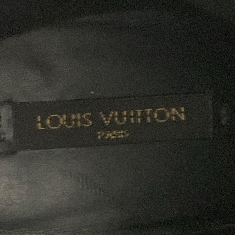 Good Louis Vuitton Leather Ankle Boots Size 37 1 2 Approx 24.5cm (9.65in) Black