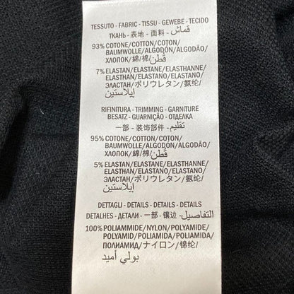 Unused Gucci Web Stripe Long Sleeve Polo Shirt 545784 Size S Black Men's Used