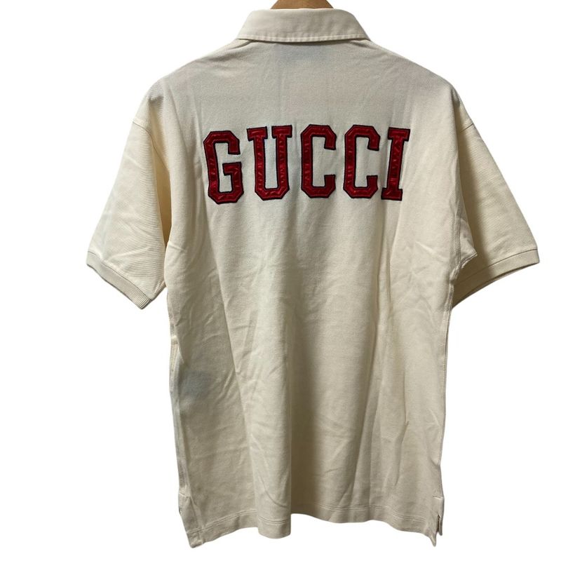 Unused Gucci MLB Collaboration Web Stripe Short Sleeve Polo Shirt 535833 Size