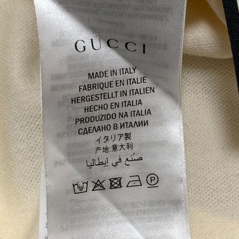 Unused Gucci MLB Collaboration Web Stripe Short Sleeve Polo Shirt 535833 Size