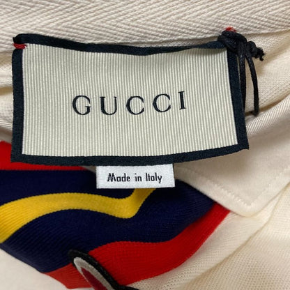 Unused Gucci MLB Collaboration Web Stripe Short Sleeve Polo Shirt 535833 Size