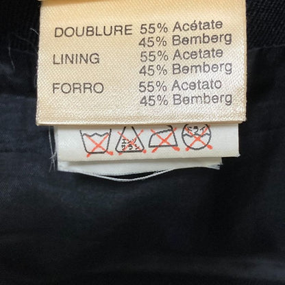 Hermes Wool Tight Skirt Size 42 Black Ladies