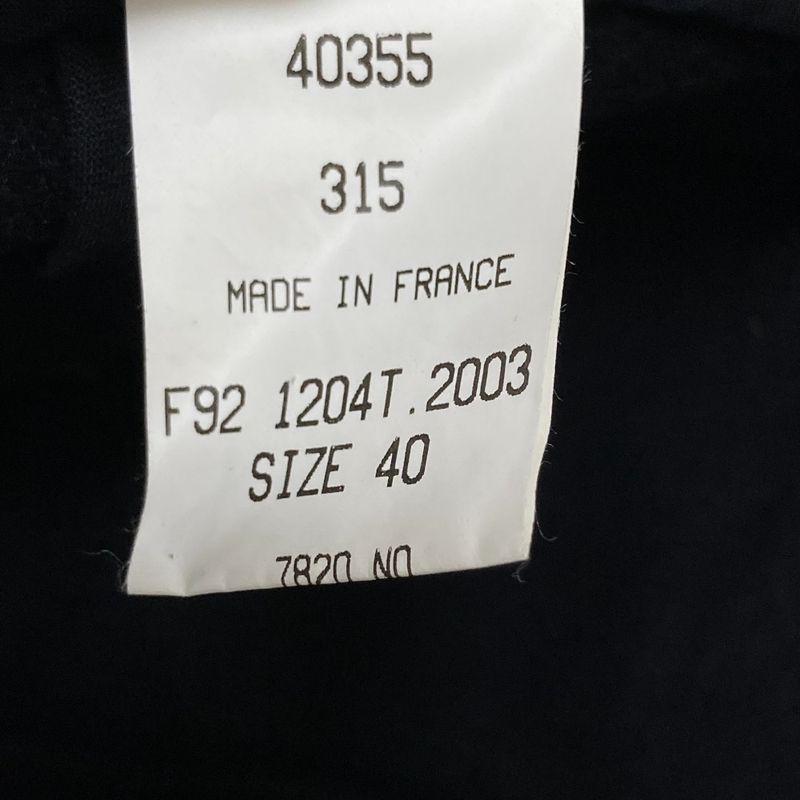 Celine Metal Hook Wool Skirt Size 40 Black Women's Used