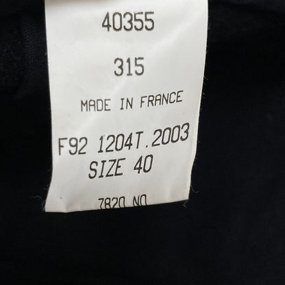 Celine Metal Hook Wool Skirt Size 40 Black Women's Used