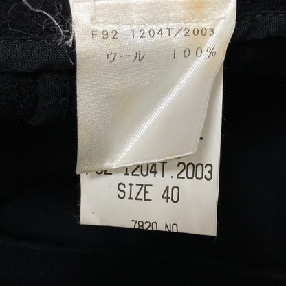 Celine Metal Hook Wool Skirt Size 40 Black Women's Used