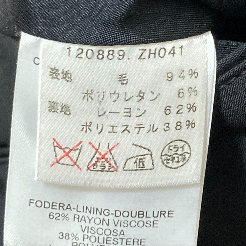 Gucci Tom Ford Period Stand Collar Wool Jacket Black Ladies Used