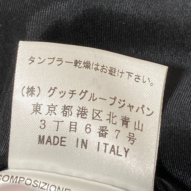 Gucci Tom Ford Period Stand Collar Wool Jacket Black Ladies Used