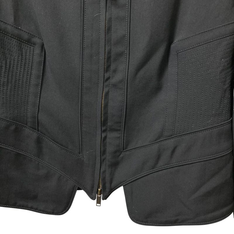 Gucci Tom Ford Period Stand Collar Wool Jacket Black Ladies Used