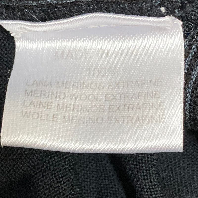 Hermes H Pattern Long Sleeve Long Sleeve Knit Polo Shirt Size M Black Men's Used