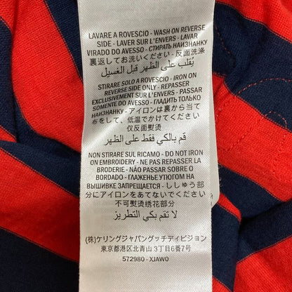 Gucci Border Sleeveless Cut And Sewn 572980 Size M Navy X Red Ladies Used