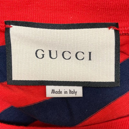 Gucci Border Sleeveless Cut And Sewn 572980 Size M Navy X Red Ladies Used