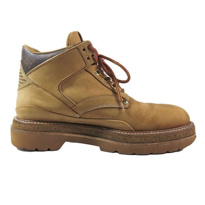 Louis Vuitton×nba Oberkampf Line Suede Ankle Boots Monogram Shoes Brown 8 Men's