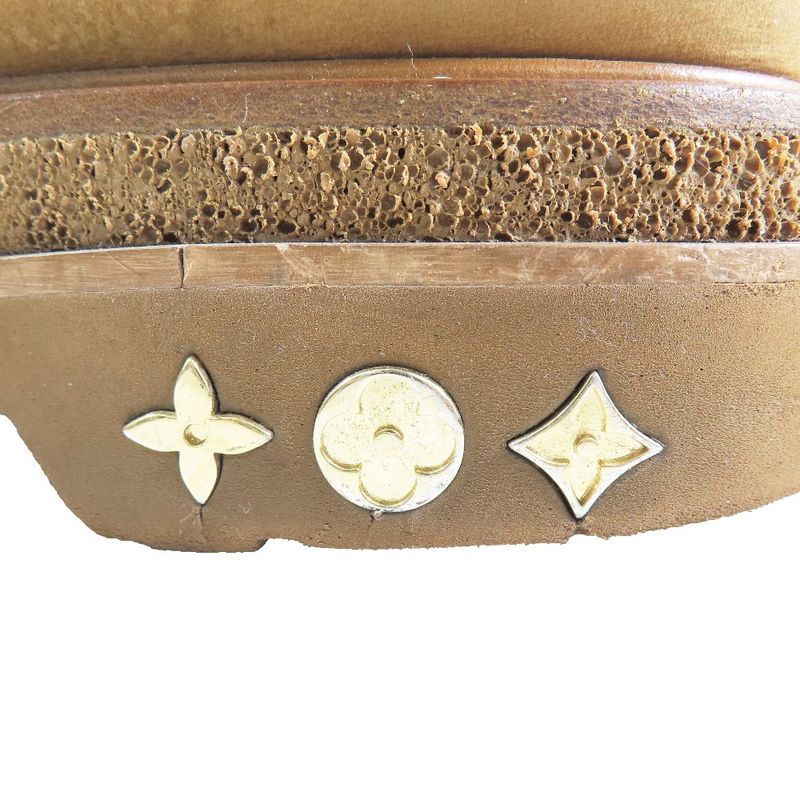 Louis Vuitton×nba Oberkampf Line Suede Ankle Boots Monogram Shoes Brown 8 Men's