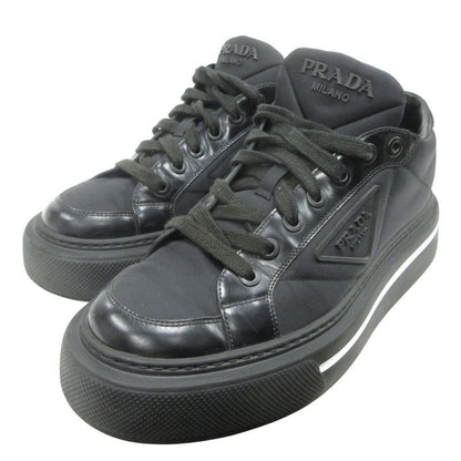 Prada Re-nylon Leather Switching Sneakers Shoes Platform Triangle Logo Triangle