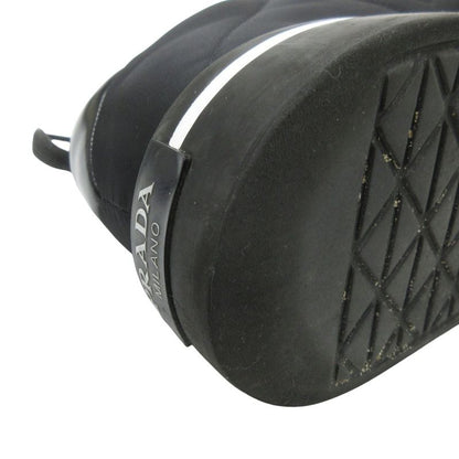 Prada Re-nylon Leather Switching Sneakers Shoes Platform Triangle Logo Triangle