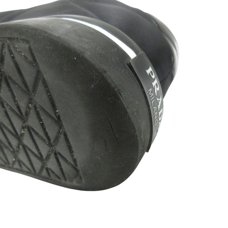 Prada Re-nylon Leather Switching Sneakers Shoes Platform Triangle Logo Triangle