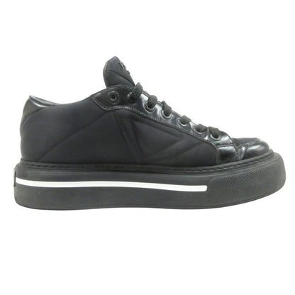 Prada Re-nylon Leather Switching Sneakers Shoes Platform Triangle Logo Triangle