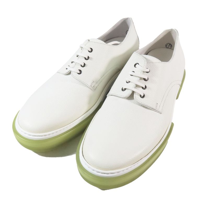 Unused 22ss Hermes Eveille Vaux Grenet Low Cut Derby Shoes Leather Sneakers