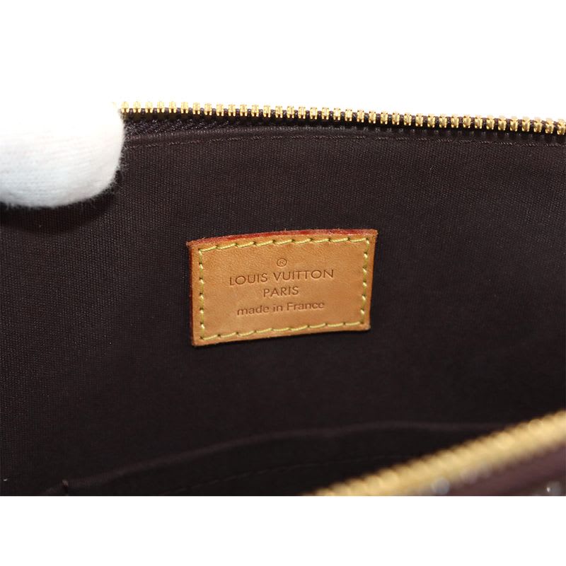 Louis Vuitton Monogram Vernis Alma GM Hand Bag Leather Amarant