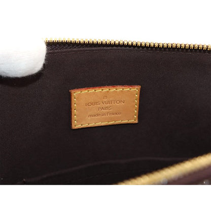Louis Vuitton Monogram Vernis Alma GM Hand Bag Leather Amarant
