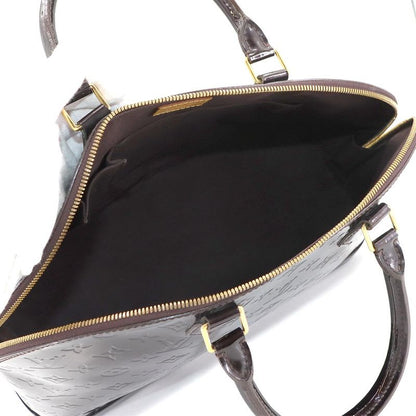 Louis Vuitton Monogram Vernis Alma GM Hand Bag Leather Amarant
