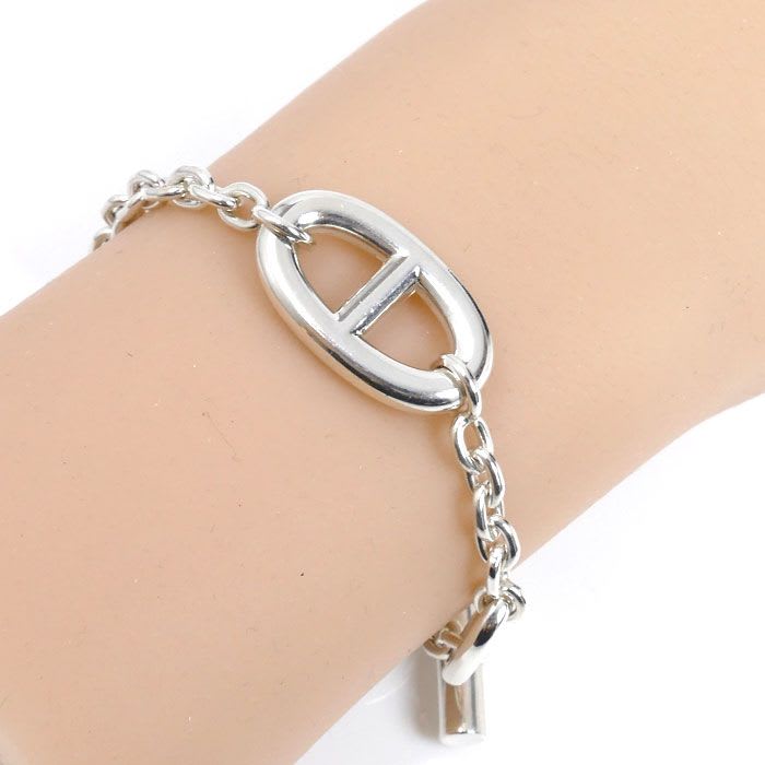 Hermes Silver 925 Farandole SH Bracelet 24.1 g Ladies