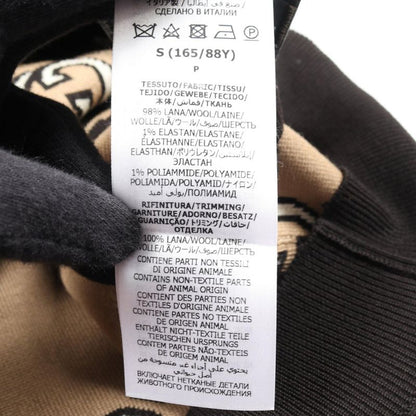 Gucci Cardigan Interlocking G Reversible 678308 Brown X Beige Wool Reversible