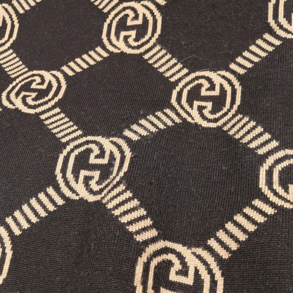 Gucci Cardigan Interlocking G Reversible 678308 Brown X Beige Wool Reversible