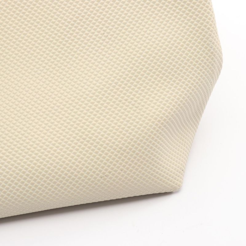 Bottega Veneta Tote Bag Marco Polo 222498 Ivory PVC Coated Canvas Leather Marco