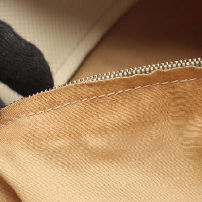 Bottega Veneta Tote Bag Marco Polo 222498 Ivory PVC Coated Canvas Leather Marco