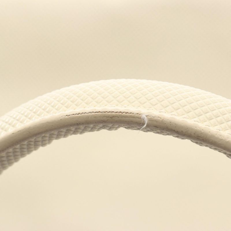 Bottega Veneta Tote Bag Marco Polo 222498 Ivory PVC Coated Canvas Leather Marco