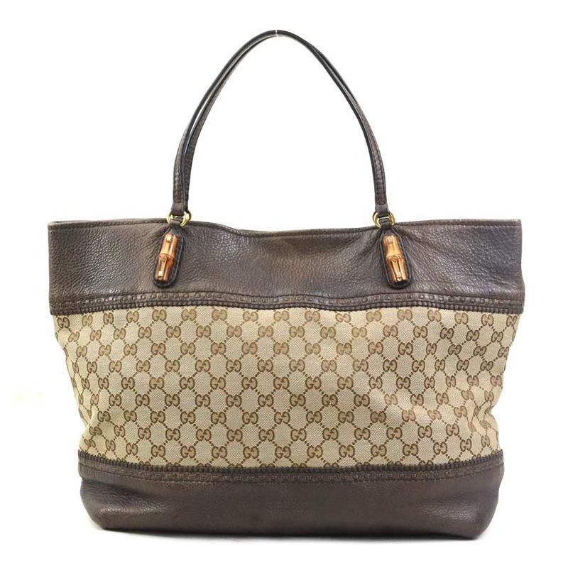 Gucci Tote Bag Handbag Bamboo 339000