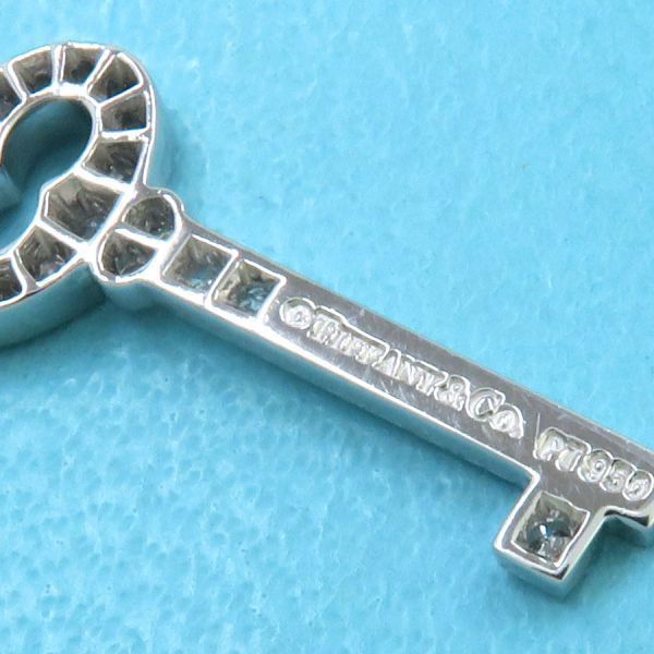 Tiffany & Co Vintage Oval Key Diamond Necklace Mini