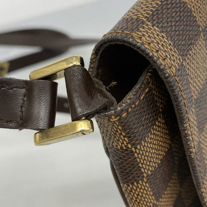 Louis Vuitton Shoulder Bag Damier Musette Tango Long Strap N51301 Ebene Ladies