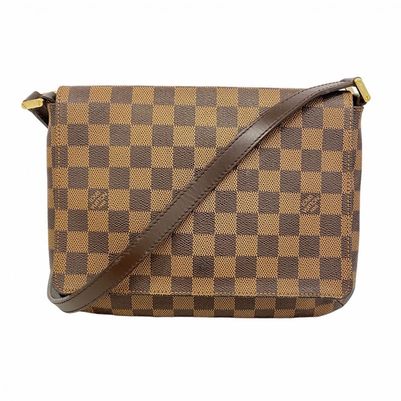 Louis Vuitton Shoulder Bag Damier Musette Tango Long Strap N51301 Ebene Ladies