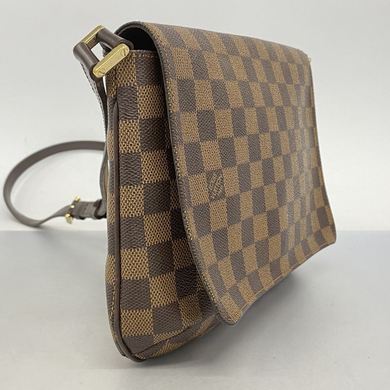 Louis Vuitton Shoulder Bag Damier Musette Tango Long Strap N51301 Ebene Ladies