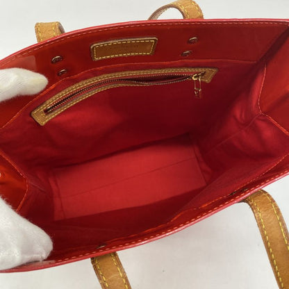 Louis Vuitton Tote Bag Vernis Lead MM M91086 Rouge Ladies