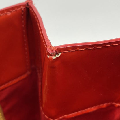 Louis Vuitton Tote Bag Vernis Lead MM M91086 Rouge Ladies