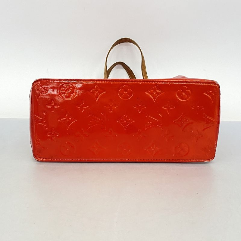Louis Vuitton Tote Bag Vernis Lead MM M91086 Rouge Ladies