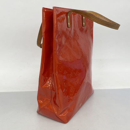 Louis Vuitton Tote Bag Vernis Lead MM M91086 Rouge Ladies
