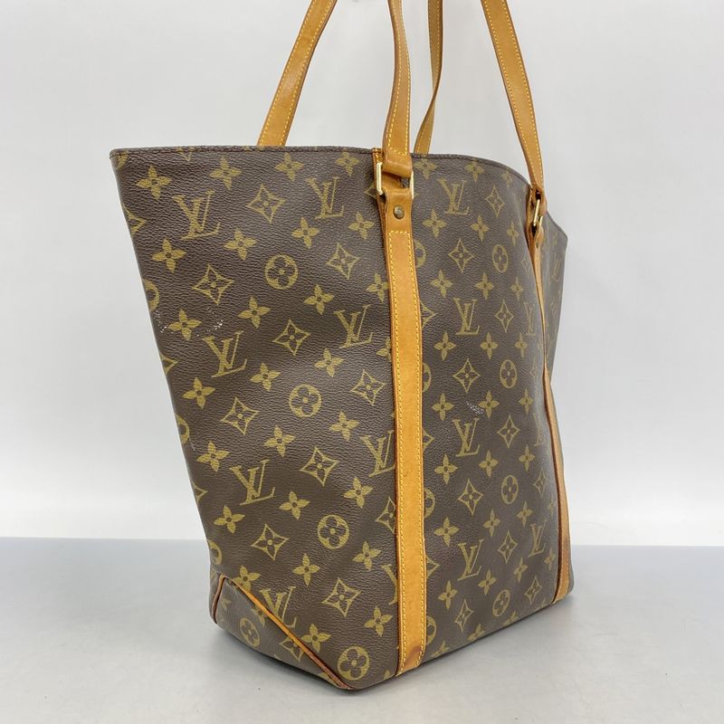 Louis Vuitton Tote Bag Monogram Sac Shopping M51109 Brown Ladies