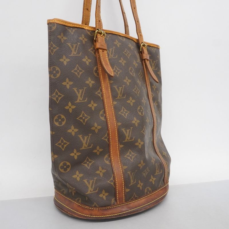 Louis Vuitton Tote Bag Monogram Bucket GM M42236 Brown Ladies