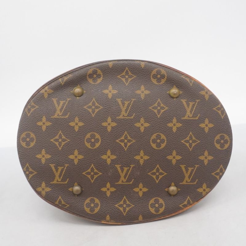 Louis Vuitton Tote Bag Monogram Bucket GM M42236 Brown Ladies