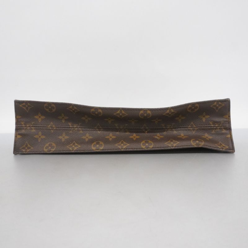 Louis Vuitton Tote Bag Monogram Sac Plastic M51140 Brown Ladies