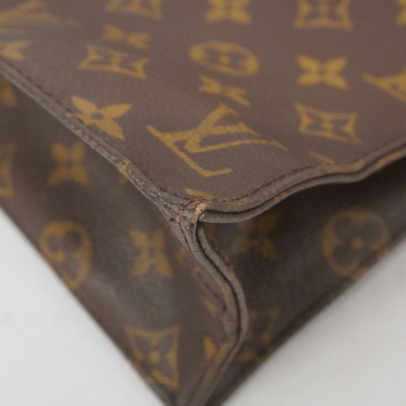 Louis Vuitton Tote Bag Monogram Sac Plastic M51140 Brown Ladies