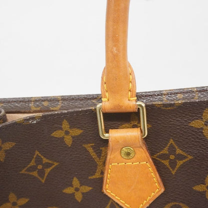 Louis Vuitton Tote Bag Monogram Sac Plastic M51140 Brown Ladies