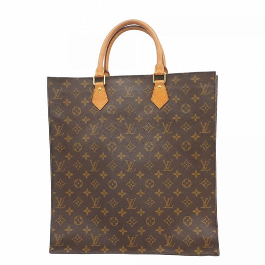 Louis Vuitton Tote Bag Monogram Sac Plastic M51140 Brown Ladies