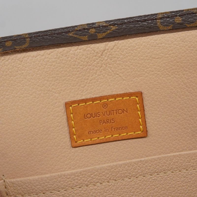 Louis Vuitton Tote Bag Monogram Sac Plastic M51140 Brown Ladies