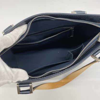 Louis Vuitton Tote Bag Monogram Matte Stockton M55115 Blue Ladies