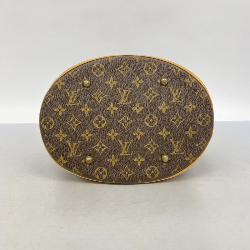 Louis Vuitton Tote Bag Monogram Bucket GM M42236 Brown Ladies